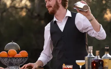 bar tender tending thatcher bar