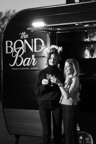 guests enjoying cocktails